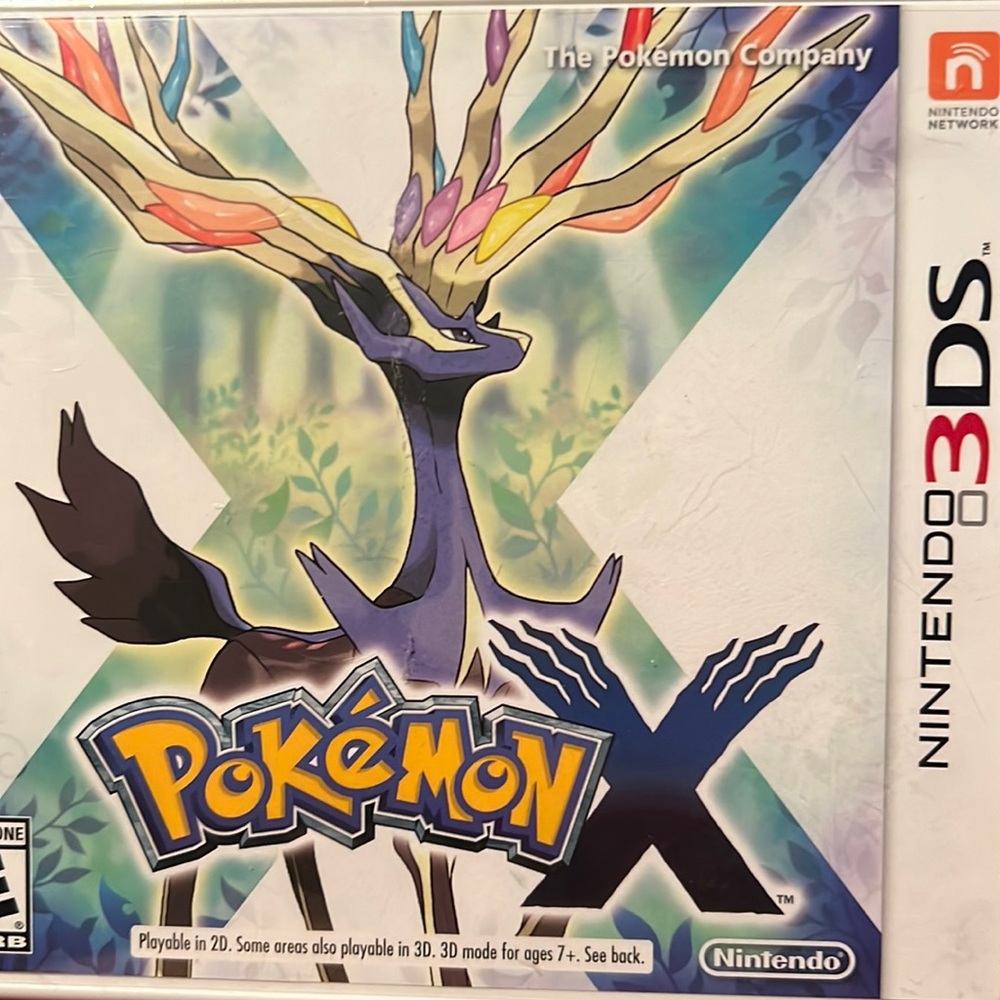 PokémonX for the 3ds, still in plastic, never been opened